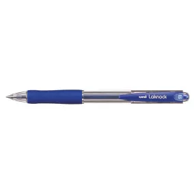   Golyóstoll, 0,3 mm, nyomógombos, UNI "SN-100 Laknock", kék