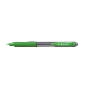   Golyóstoll, 0,3 mm, nyomógombos, UNI "SN-100 Laknock", zöld