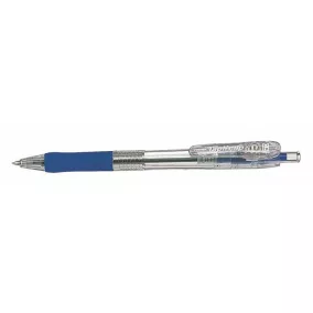   Golyóstoll, 0,21 mm, nyomógombos, ZEBRA "Tapli Clip ECO", kék