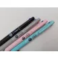   Golyóstoll, 0,24 mm, nyomógombos, háromszínű, ZEBRA  "bLen 3C", szürke test