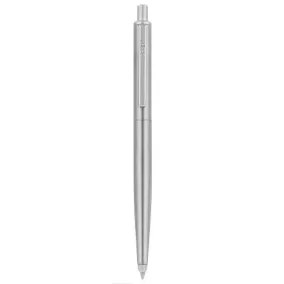   Golyóstoll, 0,24 mm, nyomógombos, ezüst színű klip, ezüst tolltest, ZEBRA "901", kék