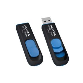 Pendrive, 32GB, USB 3.2 Gen1, ADATA "UV128", fekete-kék   Pendrive, 32GB, USB 3.2 Gen1, ADATA "UV128", fekete-kék