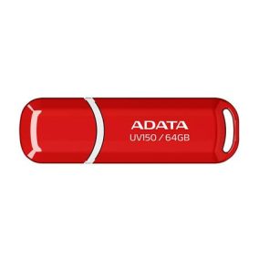 Pendrive, 64GB, USB 3.2 Gen1, ADATA "UV150", piros Pendrive, 64GB, USB 3.2 Gen1, ADATA "UV150", piros