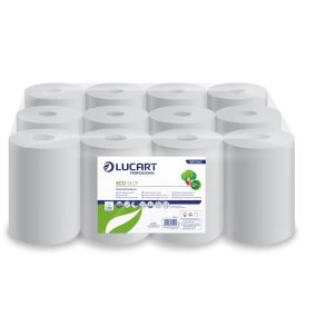 Kéztörlő, tekercses, 2 rétegű, LUCART, "Eco CF 14", fehér   Kéztörlő, tekercses, 2 rétegű, LUCART, "Eco CF 14", fehér