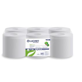 Kéztörlő, tekercses, 2 rétegű, LUCART "Eco CF 19", fehér   Kéztörlő, tekercses, 2 rétegű, LUCART "Eco CF 19", fehér