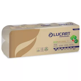   Toalettpapír, 2 rétegű, 10 tekercs, kistekercses, 19,8 m, LUCART, "EcoNatural10"