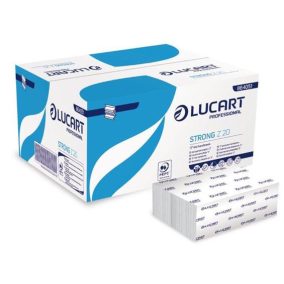   Kéztörlő,  Z hajtogatott, 2 rétegű, 200 lap, Slim adagolóhoz, LUCART "Strong", fehér