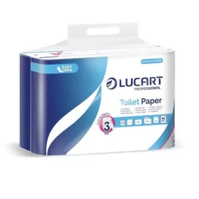   Toalettpapír, 3 rétegű, kistekercses, 24 tekercs, LUCART "Cash and Carry Strong 3.24", fehér