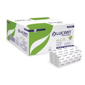   Kéztörlő, Z hajtogatott, 2 rétegű, 200 lap, Slim adagolóhoz, LUCART "ECO Z 20", fehér