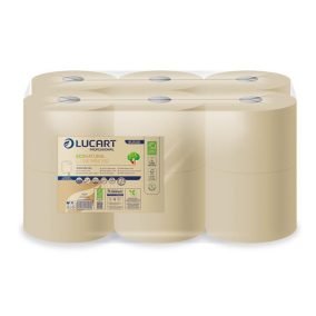   Toalettpapír, 2 rétegű, 180 m, LUCART "EcoNatural" L-One mini 180", havanna barna