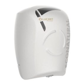   Toalettpapír adagoló, 26,4x20,2x20,2 cm, LUCART "EcoNatural Flow", fehér