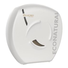   Toalettpapír adagoló, 35,7x35,2x14,2 cm, LUCART "EcoNatural Flow Jumbo", fehér