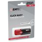   Pendrive, 256GB, USB 3.2, EMTEC "B110 Click Easy", fekete-piros