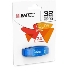 Pendrive, 32GB, USB 2.0, EMTEC "C410 Color", kék Pendrive, 32GB, USB 2.0, EMTEC "C410 Color", kék