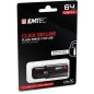 Pendrive, 64GB, USB 3.2, titkosított, EMTEC "B120 Click Secure"