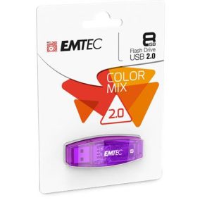Pendrive, 8GB, USB 2.0, EMTEC "C410 Color", lila Pendrive, 8GB, USB 2.0, EMTEC "C410 Color", lila