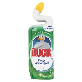   WC-tisztítógél, 750 ml, DUCK "Deep Action Gel", fenyő illat