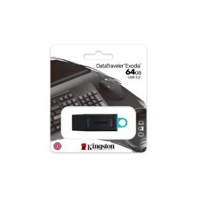 Pendrive, 64GB, USB 3.2, KINGSTON "DataTraveler Exodia", fekete-kék   Pendrive, 64GB, USB 3.2, KINGSTON "DataTraveler Exodia", fekete-kék