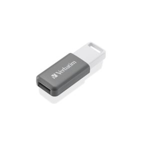   Pendrive, 128GB, USB 2.0, VERBATIM "Databar", szürke