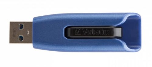 Pendrive, 128GB, USB 3.2, 175/80 MB/s, VERBATIM "V3 MAX", kék-fekete