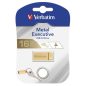 Pendrive, 16GB, USB 3.2, VERBATIM "Executive Metal" arany