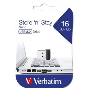 Pendrive, 16GB, USB 2.0, 10/3MB/sec, VERBATIM "Nano"   Pendrive, 16GB, USB 2.0, 10/3MB/sec, VERBATIM "Nano"