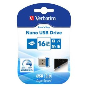 Pendrive, 16GB, USB 3.2, 80/25MB/s, VERBATIM "Nano"   Pendrive, 16GB, USB 3.2, 80/25MB/s, VERBATIM "Nano"