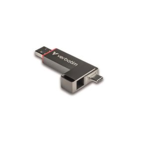 Pendrive, 1TB, USB-A/C 3.2 Gen1, VERBATIM "Dual QuickStick", fekete   Pendrive, 1TB, USB-A/C 3.2 Gen1, VERBATIM "Dual QuickStick", fekete