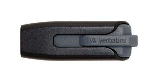 Pendrive, 256GB, USB 3.2, 80/25 MB/s, VERBATIM "V3", fekete-szürke