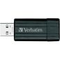 Pendrive, 32GB, USB 2.0, 10/4MB/sec, VERBATIM "PinStripe", fekete