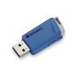   Pendrive, 2 x 32GB, USB 3.2, 80/25MB/sec, VERBATIM "Store n Click", piros, kék