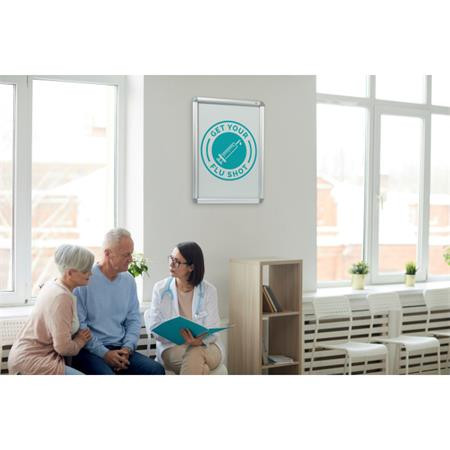 Posztertábla, fali, A3 méret, alumínium keret, NOBO "Essence"