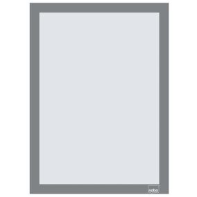 Posztertábla, fali, A4 méret, műanyag keret, 2 db, NOBO, ezüst   Posztertábla, fali, A4 méret, műanyag keret, 2 db, NOBO, ezüst