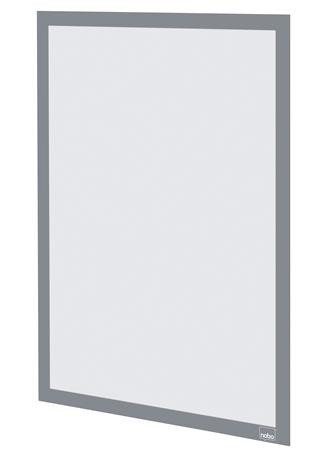 Posztertábla, fali, A3 méret, műanyag keret, 2 db, NOBO, ezüst