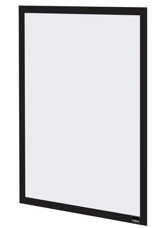 Posztertábla, fali, A3 méret, műanyag keret, 2 db, NOBO, fekete