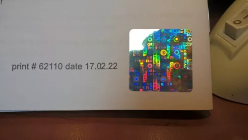 Hologram matrica Original-Genuine 30x30 mm 5 000 db / tekercs