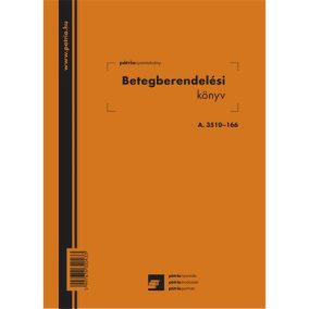 Betegberendelési könyv 56 lapos füzet 165x230 mm Betegberendelési könyv 56 lapos füzet 165x230 mm