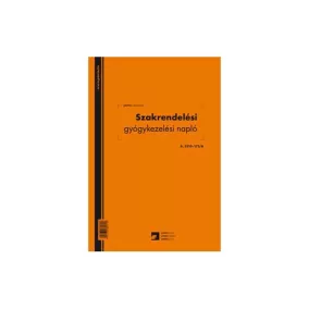   Szakrendelési gyógykezelési napló 100 lapos könyv A/4 álló