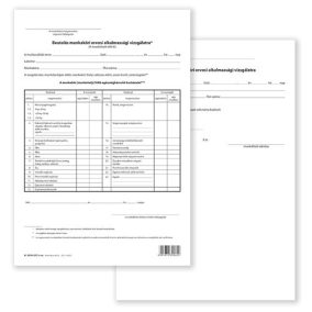   Beutaló munkaköri alkalmassági vizsgálatra szabadlap A/4 álló