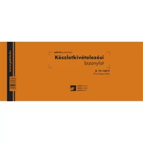   Készletkivételezési bizonylat 2 tételes 25x4 lapos tömb 245x102 mm