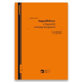   Jegyzőkönyv a fogyasztó minőségi kifogásáról 25x3 lapos tömb A/4 álló