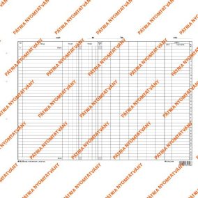 Napló szabadlap A/3 fekvő