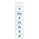 Ebédjegy 7 napos 100 lapos tömb 60x230 mm kék