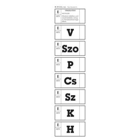 Ebédjegy 5 napos 100 lapos tömb 60x195 mm fekete