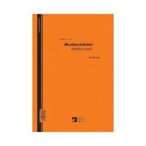 Munkavédelmi oktatási napló 24 lapos füzet A/4 álló Munkavédelmi oktatási napló 24 lapos füzet A/4 álló