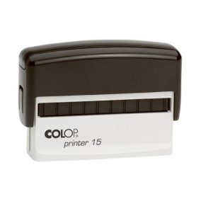 Colop Szövegbélyegző Printer 15 fekete ház piros párnával 10x69 mm   Colop Szövegbélyegző Printer 15 fekete ház piros párnával 10x69 mm