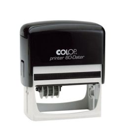   Colop Dátum+szöveg bélyegző Printer 60 Dátum K fekete ház 37x76 mm