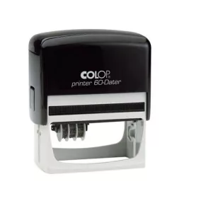   Colop Dátum+szöveg bélyegző Printer 60 Dátum K fekete ház 37x76 mm
