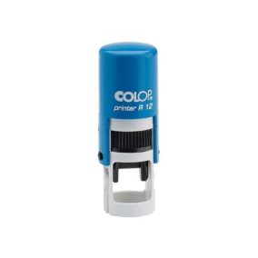 Colop Szövegbélyegző Printer R 12 kék ház kör lenyomattal 12 mm   Colop Szövegbélyegző Printer R 12 kék ház kör lenyomattal 12 mm