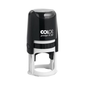 Colop Szövegbélyegző Printer R 30 fekete ház kör lenyomattal 30 mm   Colop Szövegbélyegző Printer R 30 fekete ház kör lenyomattal 30 mm